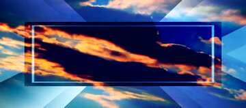 FX №187649 The evening sky in summer powerpoint website infographic template banner layout design responsive...