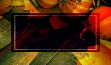 FX №187776 Autumn background with Pumpkin on wooden boards powerpoint website infographic template banner...