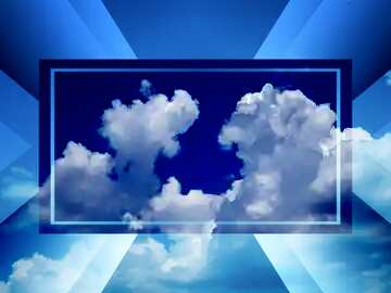 FX №188403 Sky with clouds powerpoint website infographic template banner layout design responsive brochure...