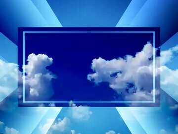 FX №188404 Sky with clouds powerpoint website infographic template banner layout design responsive brochure...