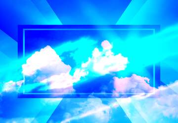 FX №188409 Sky with clouds powerpoint website infographic template banner layout design responsive brochure...