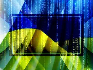 FX №188939  Ukrainian hackers Bank template background Powerpoint Infographic Design Website Banner Background