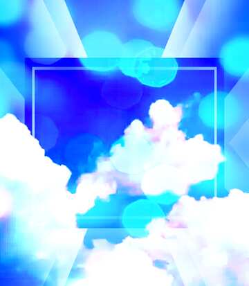 FX №188412  Sky clouds Bokeh background powerpoint website infographic template banner layout design...