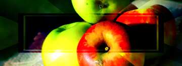 FX №188123 Still life with apples powerpoint website infographic template banner layout design responsive...