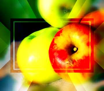 FX №188127 Still life with apples powerpoint website infographic template banner layout design responsive...