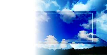 FX №188943 Blue Sky with clouds over the forest powerpoint website infographic template banner layout design...