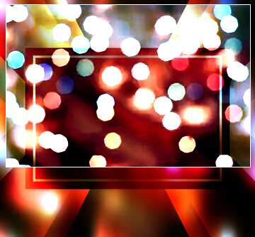 FX №189324  Bokeh blurred lights Christmas background Christmas background Template frame Card