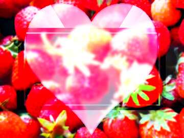 FX №189599  Love strawberries powerpoint website infographic template banner layout design responsive brochure ...