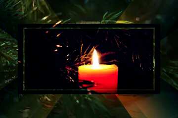 FX №189303 Christmas desktop wallpaper with candles powerpoint website infographic template banner layout...