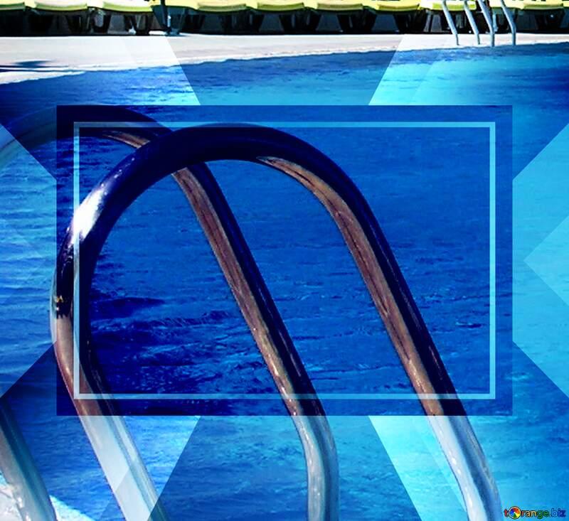  Swim love frame Restaurant bridge over the pool powerpoint website infographic template banner layout design responsive brochure business №20902