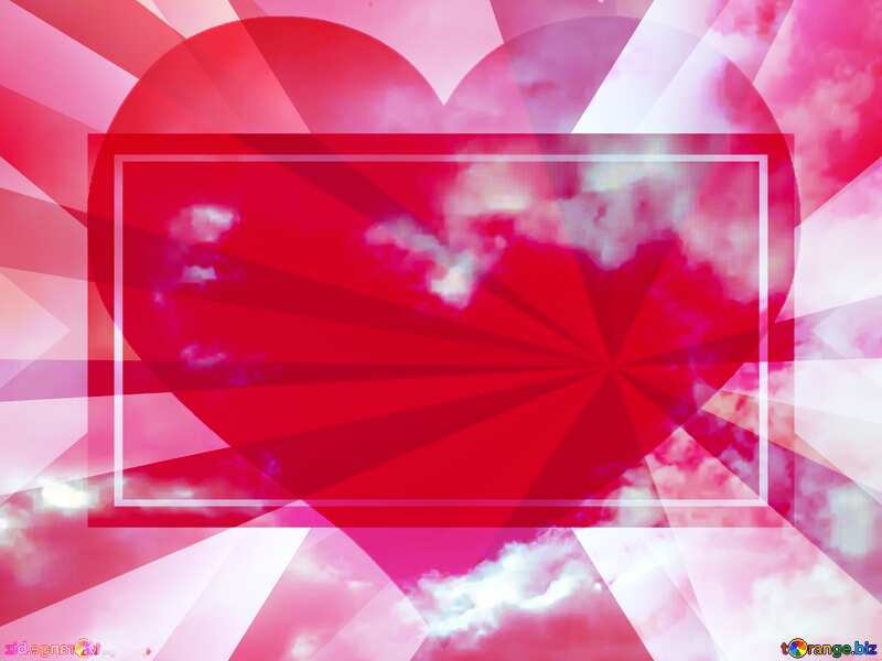 Love in Heaven Love heart powerpoint website infographic template banner layout design responsive brochure business №22601