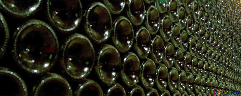 Cover. A wall of wine bottles. №31699