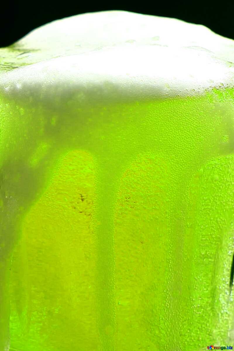 Green color. Living beer. №34465
