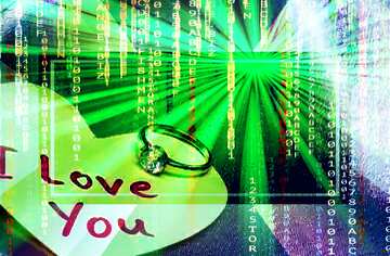 FX №190103  digital love Wedding background for desktop powerpoint website infographic template banner layout...