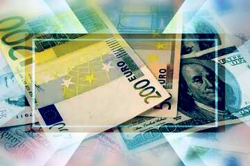 FX №190287 Banknotes money Layout Banner Powerpoint Background