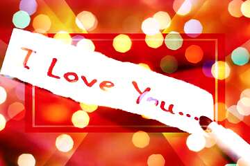 FX №190209  I love you Beautiful Background Template frame