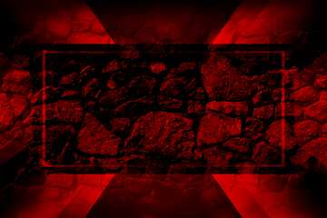 FX №190765 Rubble masonry texture. Red Template