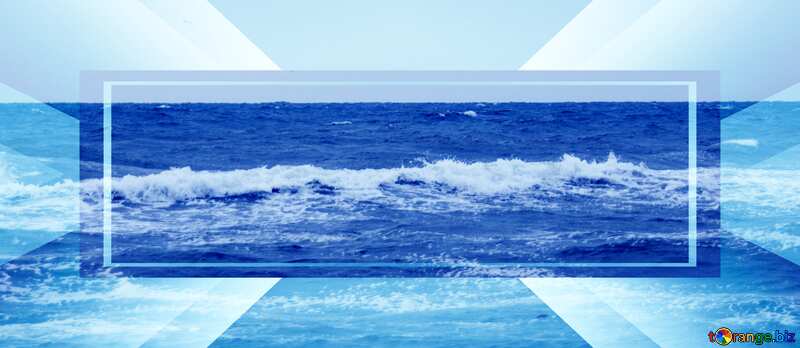 Waves on the beach Template Infographic Layout №12704
