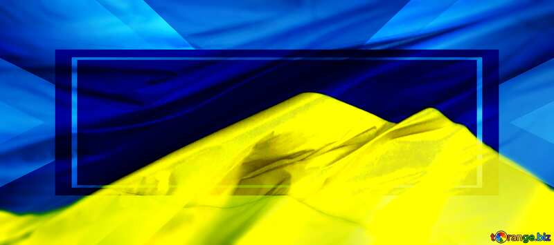 Ukrainian flag Banner Template Infographic Layout Design №14711