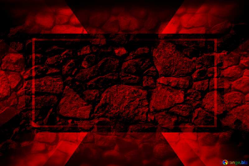 Rubble masonry texture. Red Template №12852