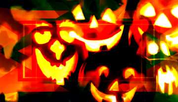 FX №191355 Nightmares Halloween Blank Template Frame Infographic
