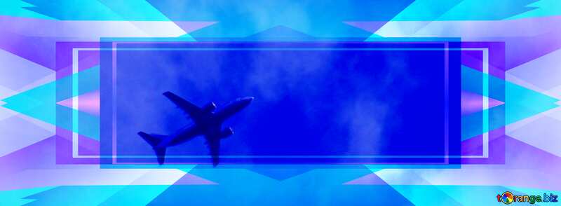  plane in the sky Banner Design Frame Template №2868