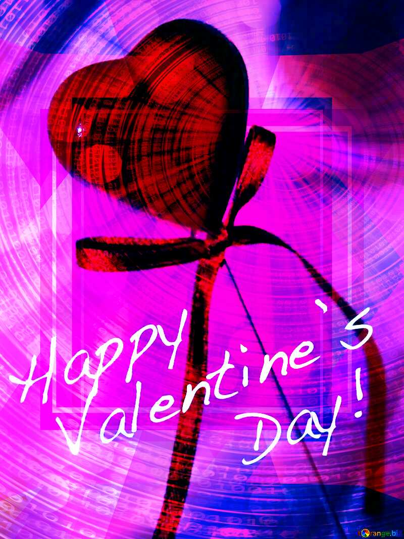 happy valentines day blank congratulations card template Digital Binary data bokeh №3686
