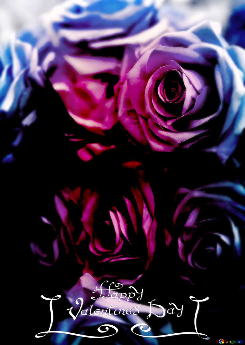 Flower rose  valentines day card №47121