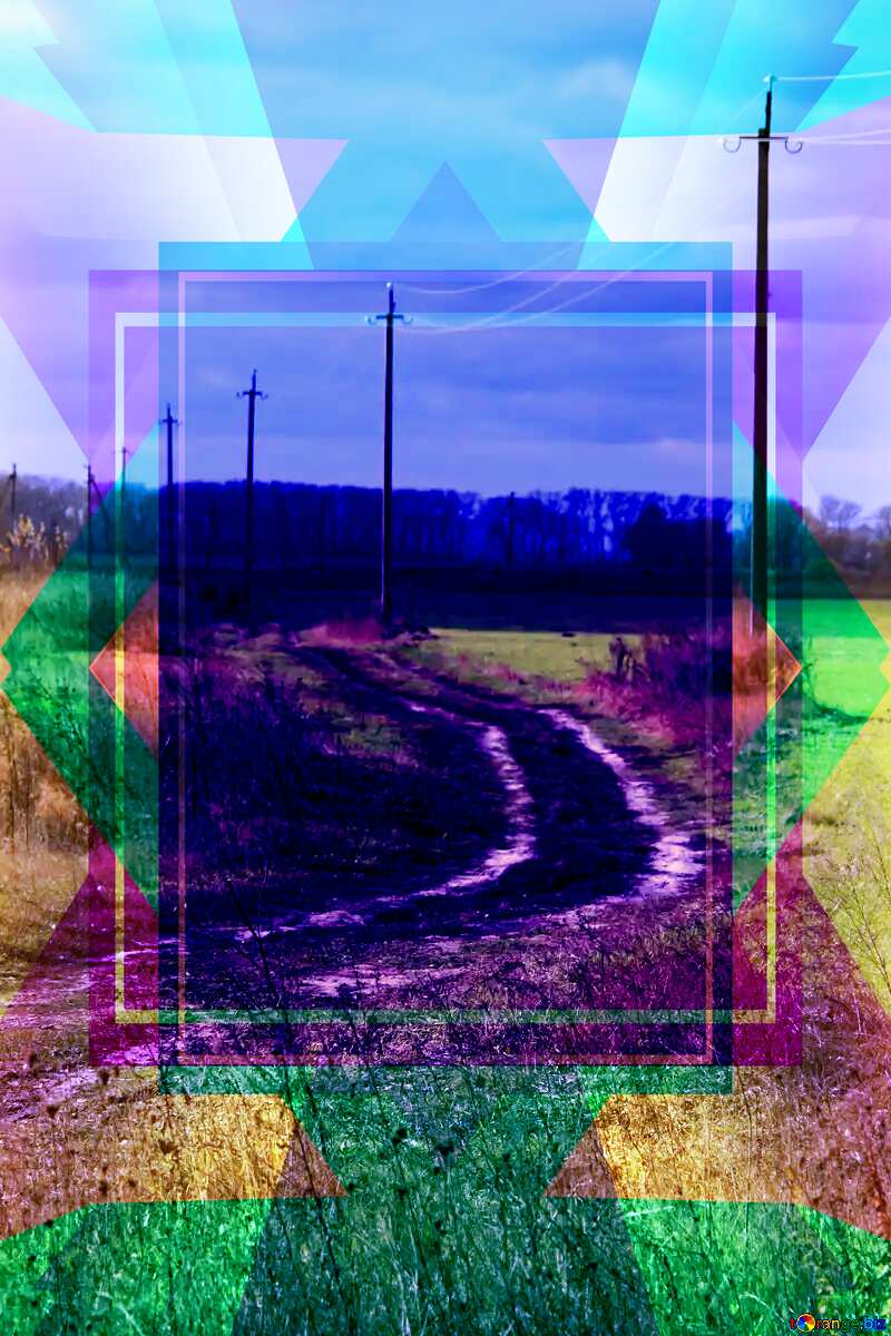 Groundwater Road Frame Illustration Design Layout Template №4022