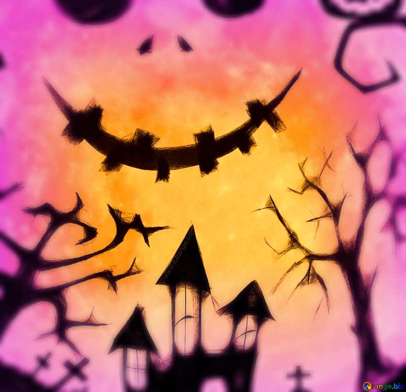 Halloween frame blur picture №40468