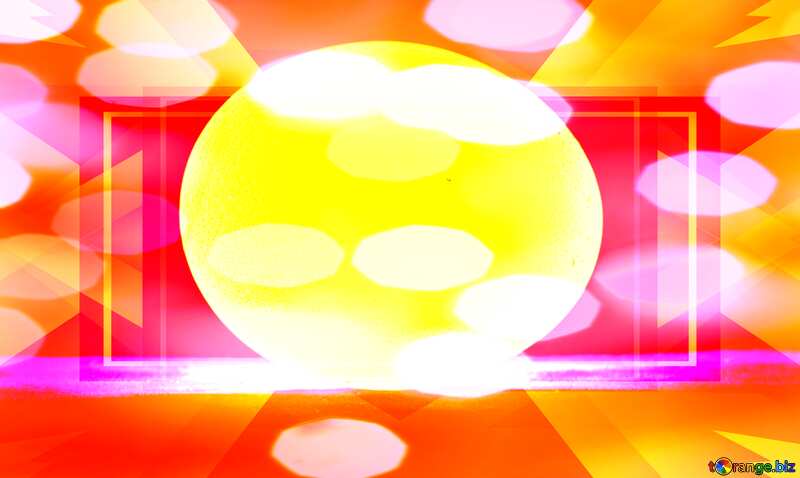 Yellow glowing egg background Template №1151