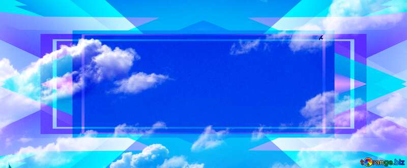 Sky with clouds Banner Template №4108