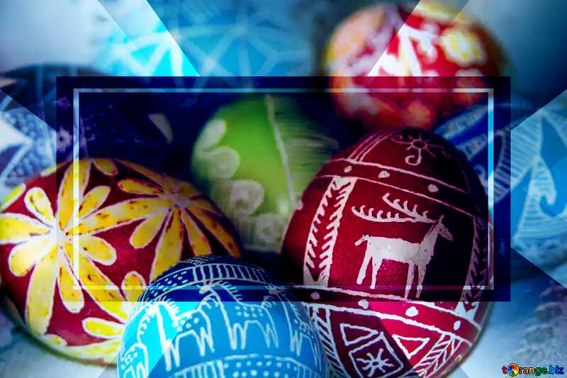Eggs for Easter Template №9688