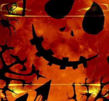 FX №192874 Halloween template label space