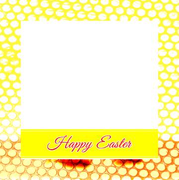 FX №192170  Frame with Inscription Happy Easter infographic template banner layout design Steel hole metal...