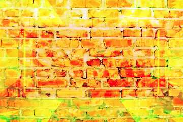 FX №192048  Yellow brick wall texture Infographic Frame Design Template