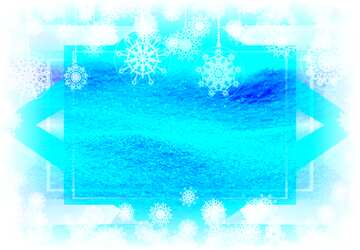 FX №192035  Snow Winter Background Card Snowy Frame Template