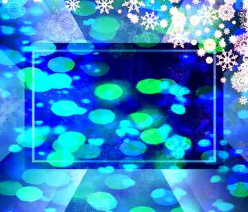 FX №192374 Blue Christmas background Bokeh lights design