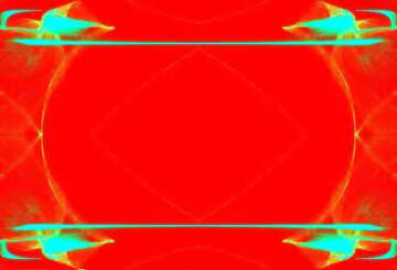 Red fractal  pattern frame