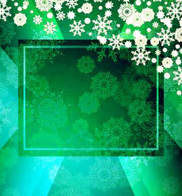 FX №192371 Green  Christmas background template  frame