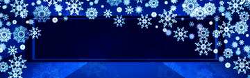 FX №192379 Blue Christmas banner  background