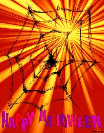 FX №192986 happy halloween Spider Web overlay Rays sunlight