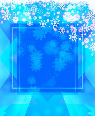 FX №192342 Blue Christmas frame