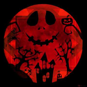 FX №192879 Halloween red moon