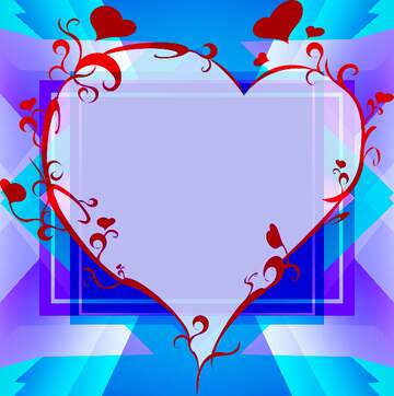 FX №192308 heart Blue Christmas background design love  heart banner