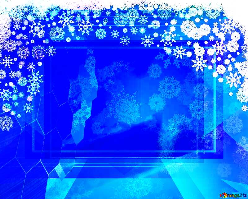 Blue Christmas background Tech information concept template №40658