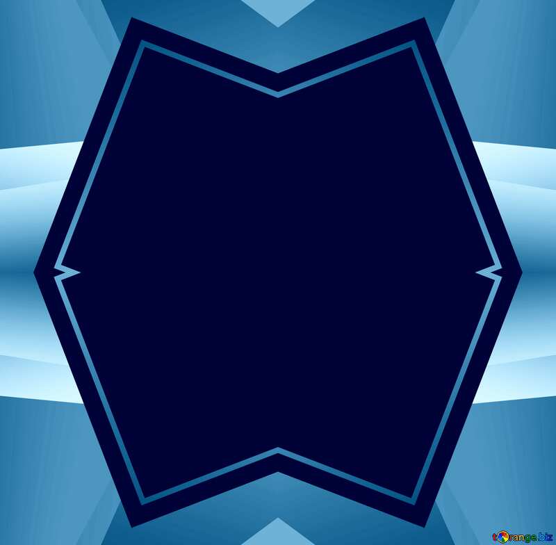 Blue illustration template frame №49675