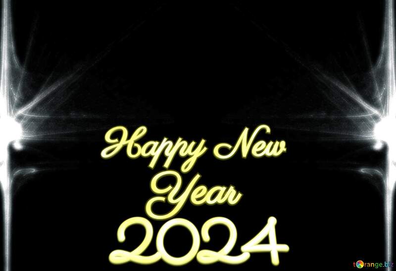 Background template happy new year 2024 fractal frame №40623