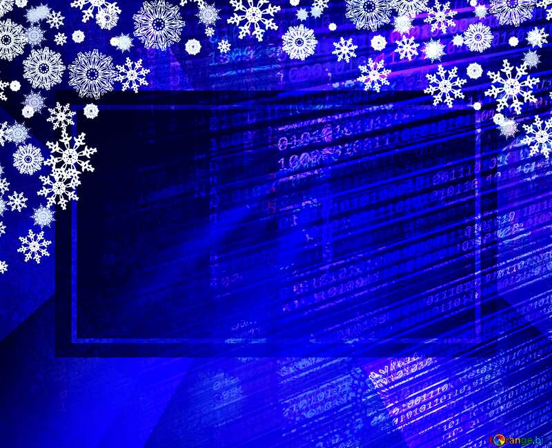 Blue Christmas internet media business background №40658
