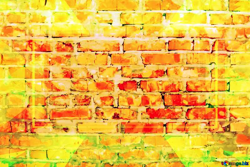  Yellow brick wall texture Infographic Frame Design Template №816